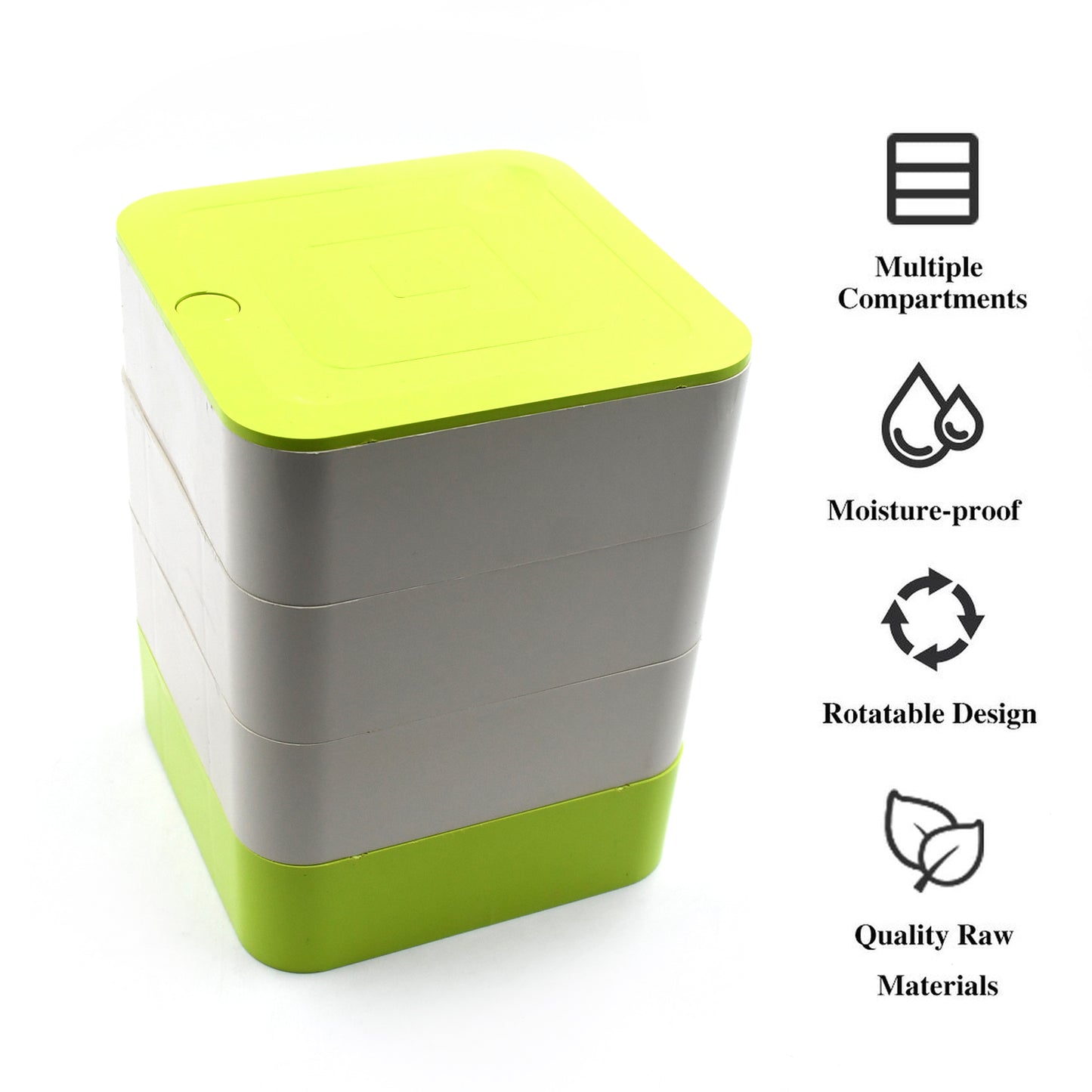 4-Layer Rotating Jewelry Box