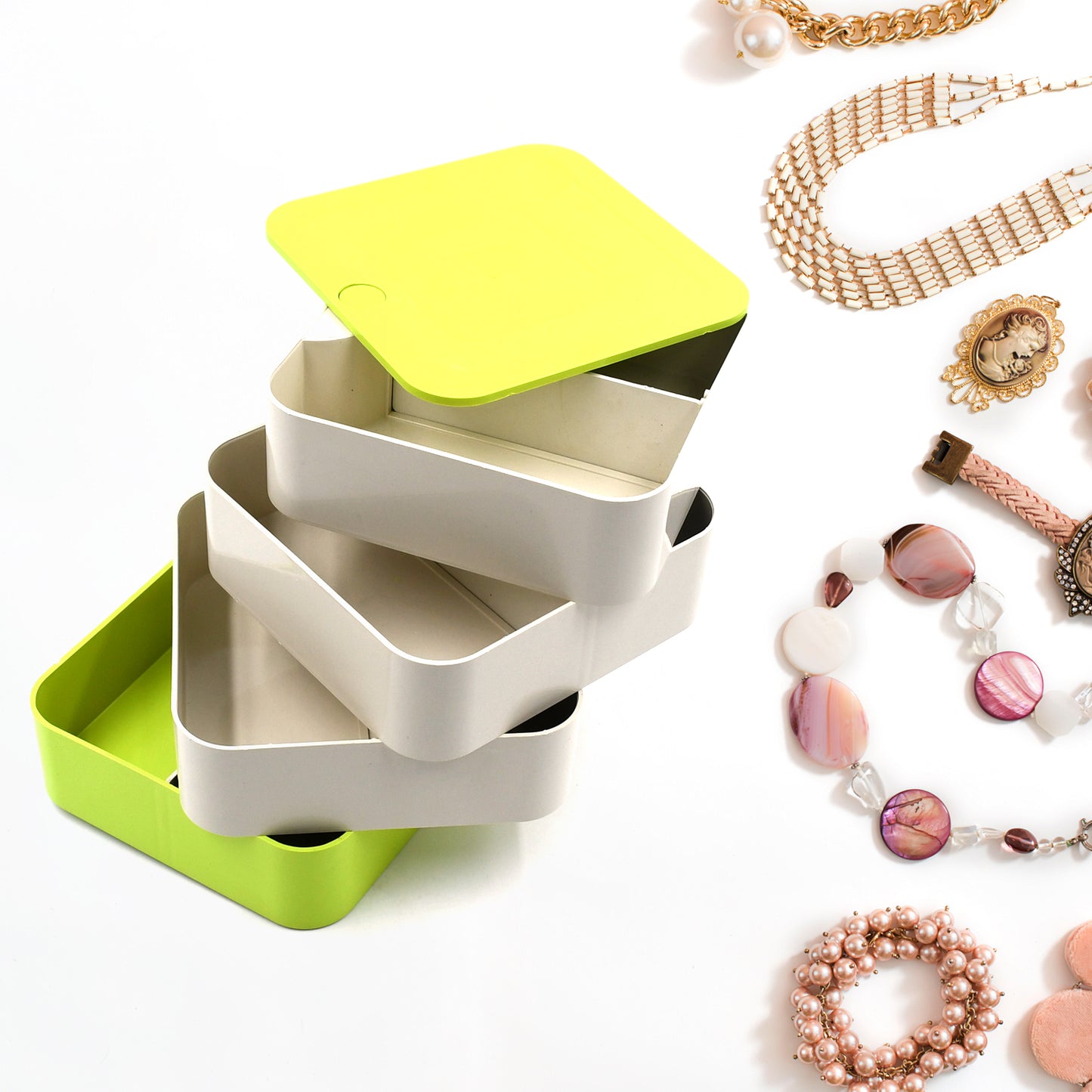 4-Layer Rotating Jewelry Box