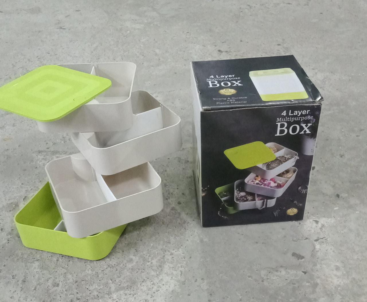 4-Layer Rotating Jewelry Box
