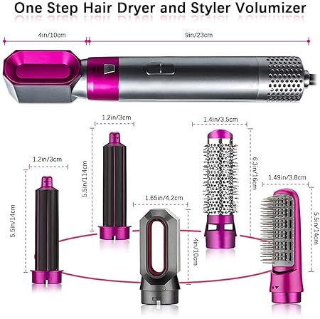 5 in 1 Hot Air Styler Hair Dryer Comb