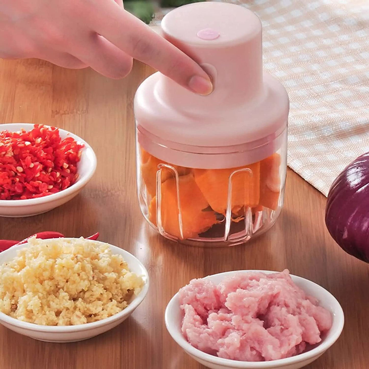 Electric Mini Garlic Chopper (250ml)