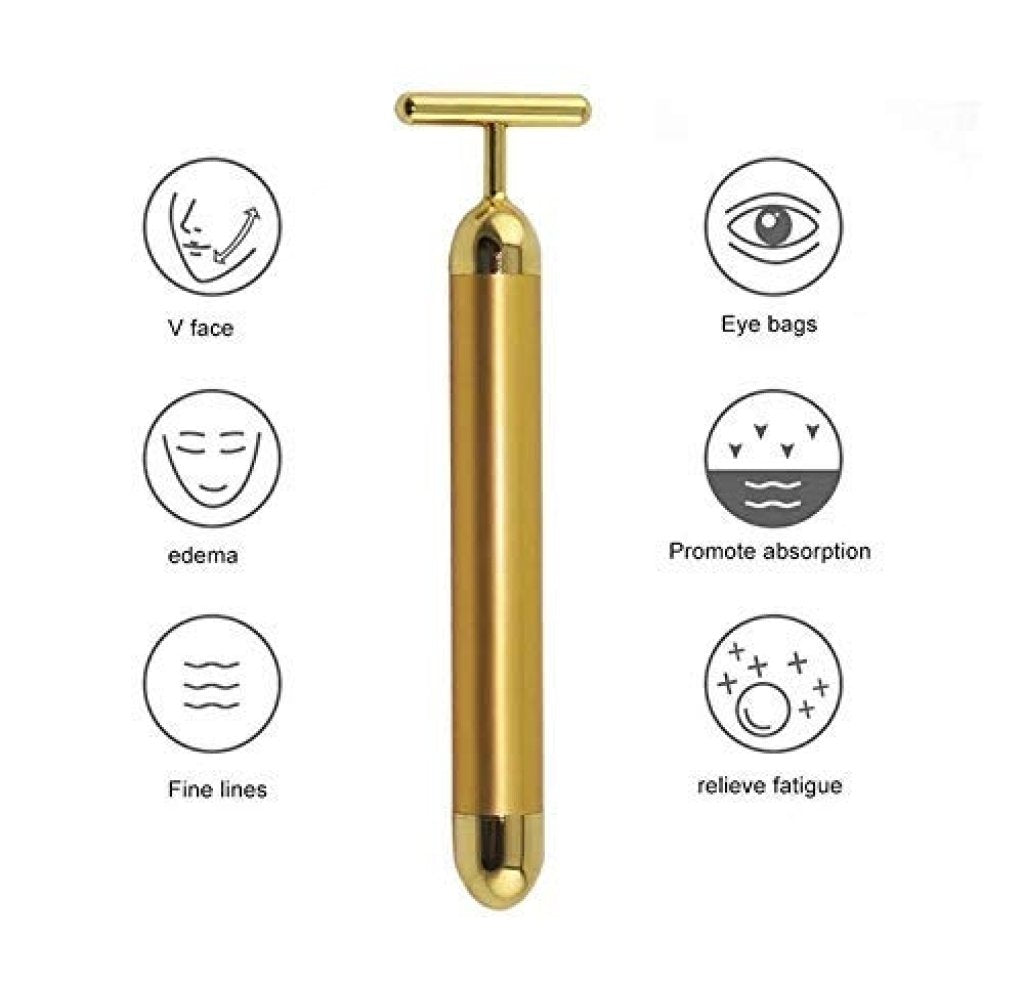 24k Gold Electric Facial Massage Roller