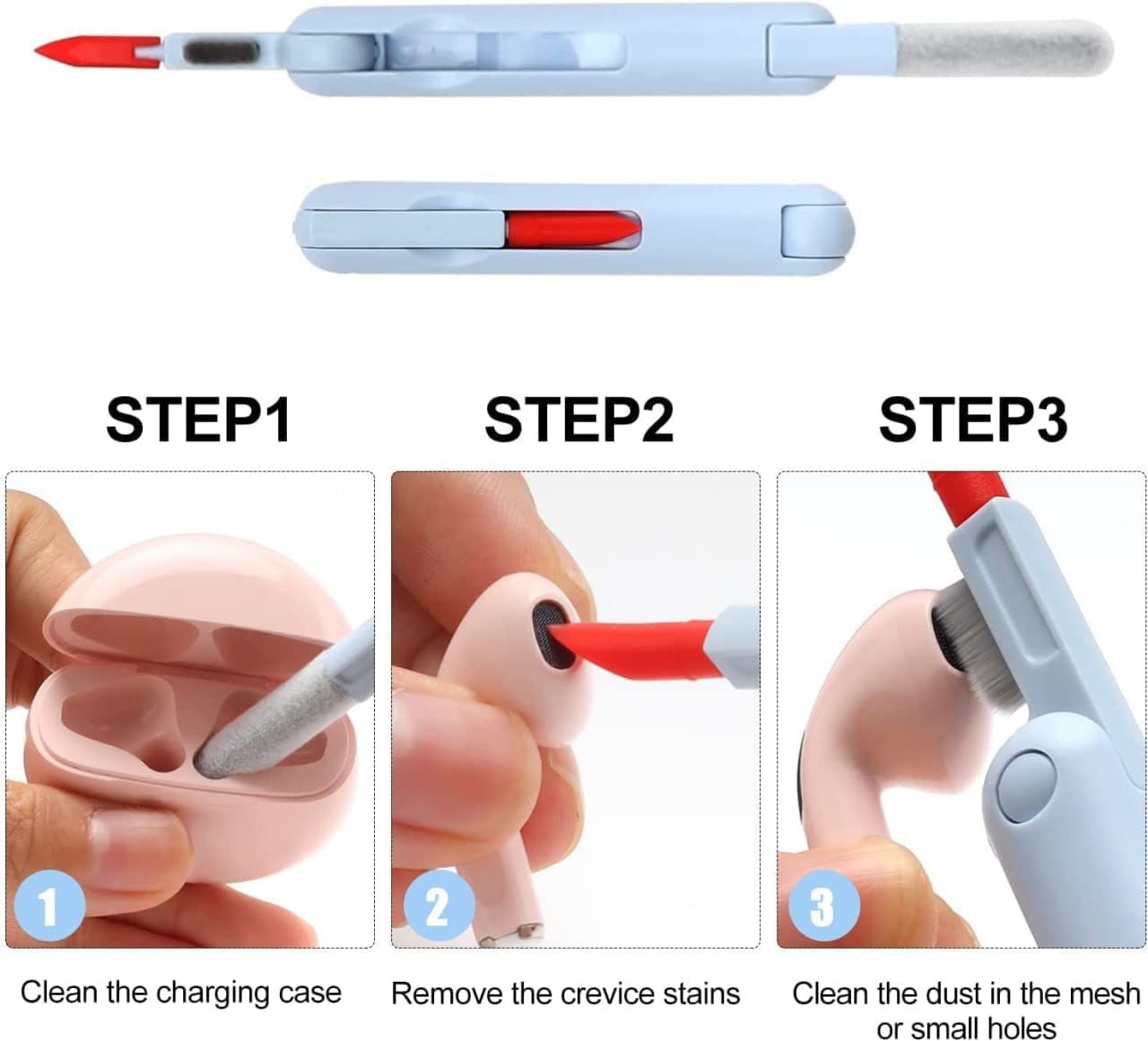 7-in-1 Electronic Cleaning Kit |Portable Cleaning Kit | Multipurpose Cleaning Kit