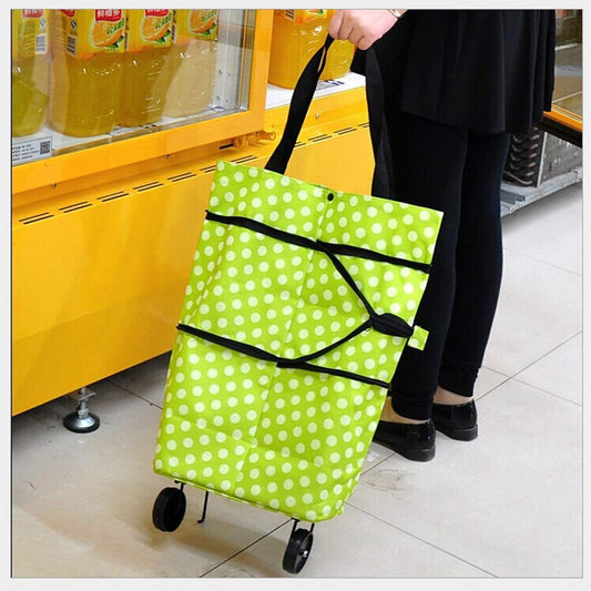 Folding Cart Bags Trolley Shopping Bag For Travel Luggage