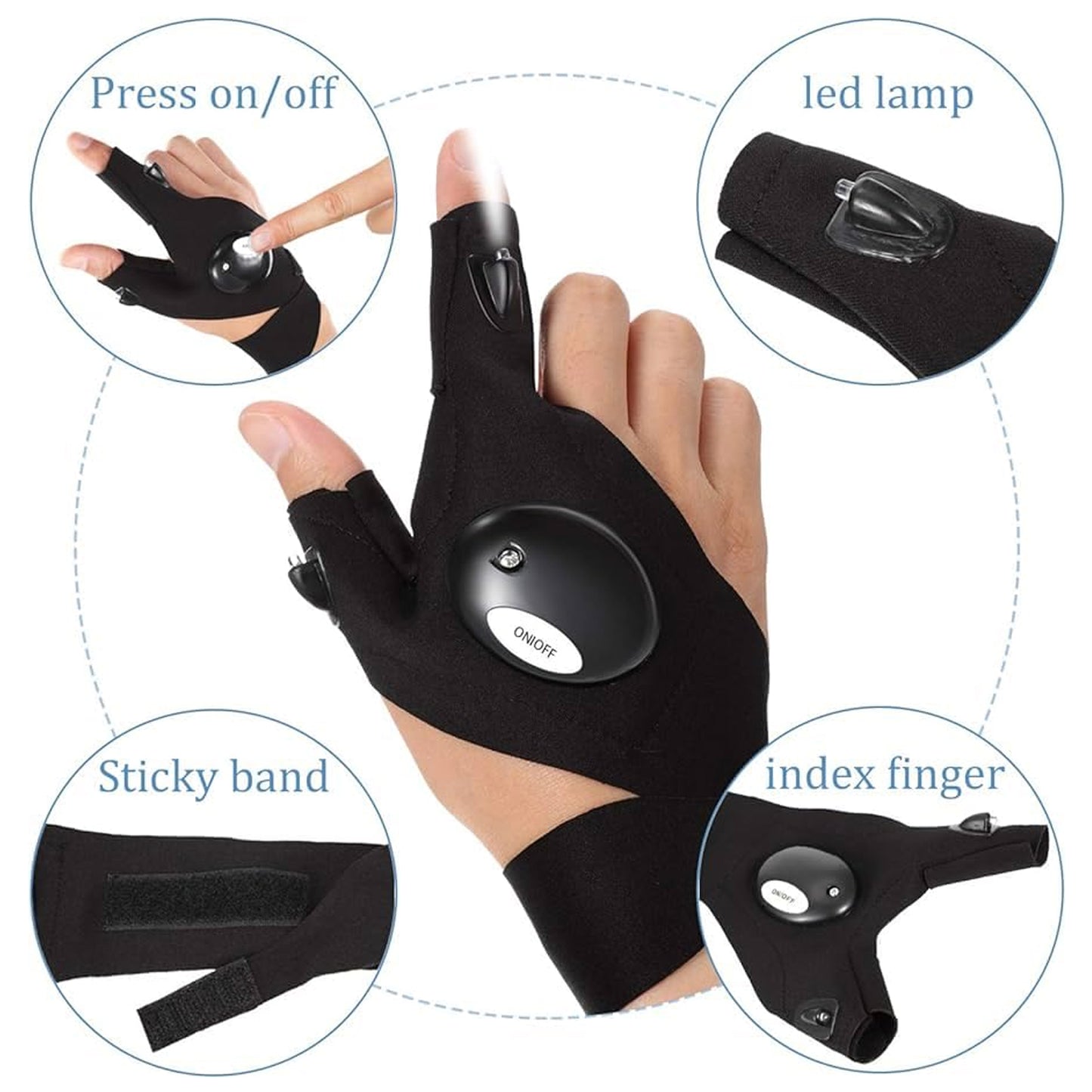 Hand Gloves Light | Led Flashlight Gloves