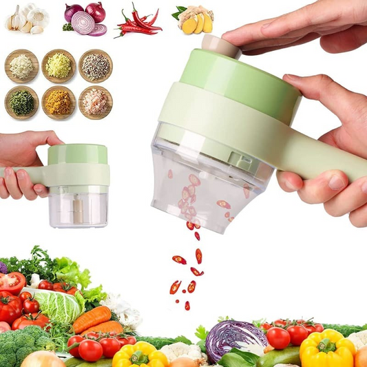 4 In 1 Electric Handheld Cooking Hammer Vegetable Cutter