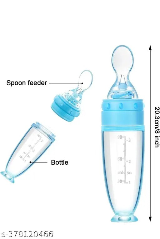 Squeezy Silicone Food Feeder with Plastic Spoon