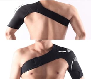 SPOSAFE Adjustable Gym Sports Care Single Shoulder Support